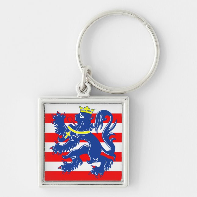 Flag of Bruges/ Brugge, Belgium Keychain (Front)