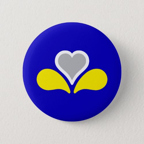 Flag of Brussels Belgium Button