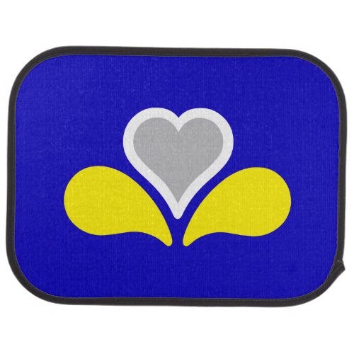 Flag of Brussels Belgium Car Mat