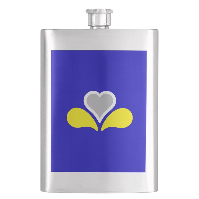Flag of Brussels, Belgium Flask (Front)