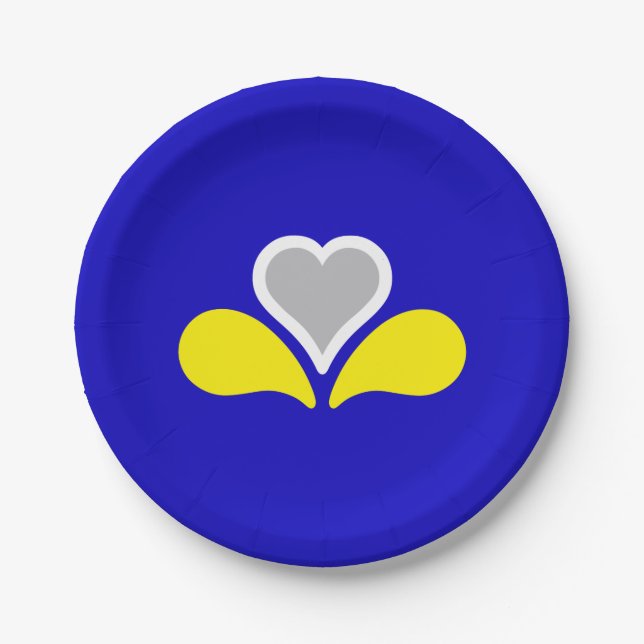 Flag of Brussels, Belgium Paper Plates (Front)