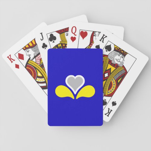 Flag of Brussels Belgium  Poker Cards