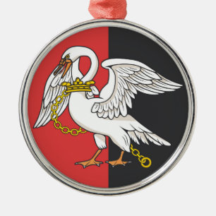 Flag of Buckinghamshire (UK county) Metal Ornament