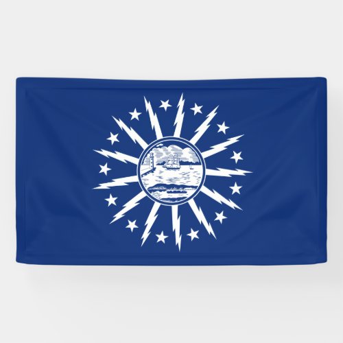 Flag of Buffalo City in New York State Banner