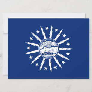 Flag of Buffalo (City in New York State) Card