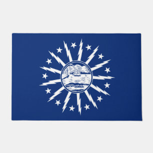 Flag of Buffalo (City in New York State) Doormat