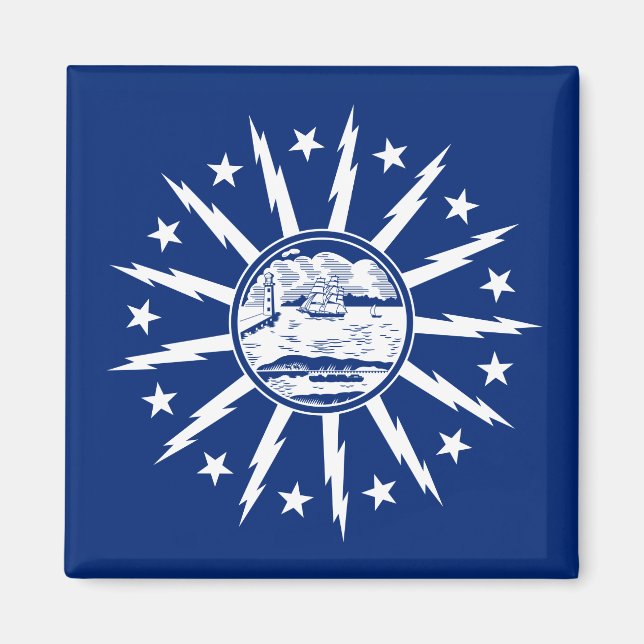 Flag of Buffalo (City in New York State) Magnet (Front)