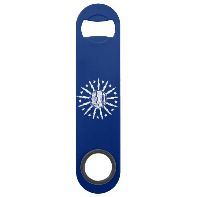 Flag of Buffalo, New York Bar Key (Front)