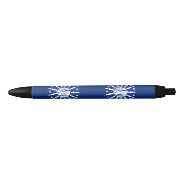 Flag of Buffalo, New York Black Ink Pen (Front)