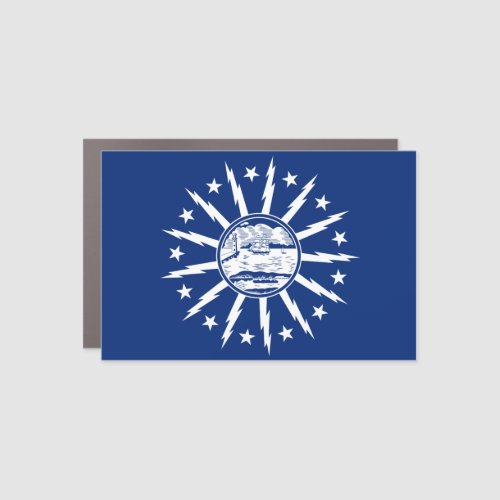 Flag of Buffalo New York Car Magnet