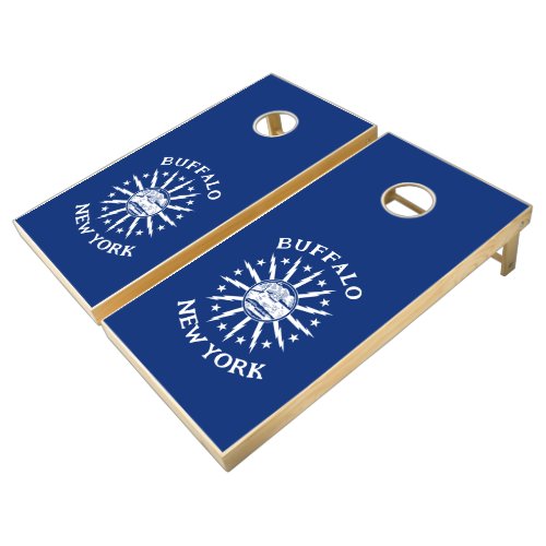 Flag of Buffalo New York Cornhole Set