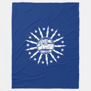 Flag of Buffalo, New York Fleece Blanket