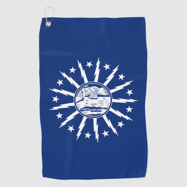 Flag of Buffalo, New York  Golf Towel (Front)