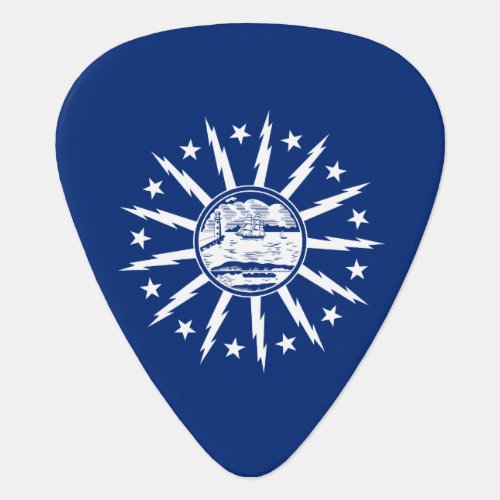 Flag of Buffalo New York Guitar Pick