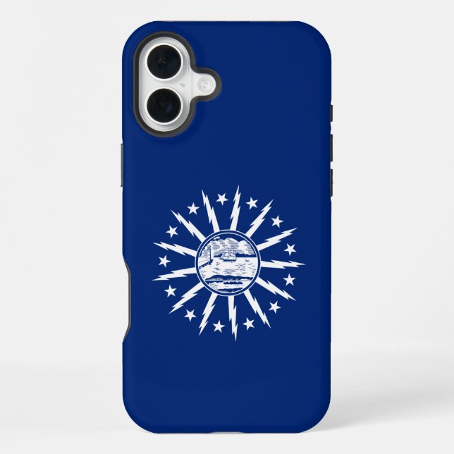 Flag of Buffalo, New York Iphone Case (Back)