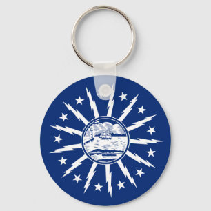 Flag of Buffalo, New York Keychain