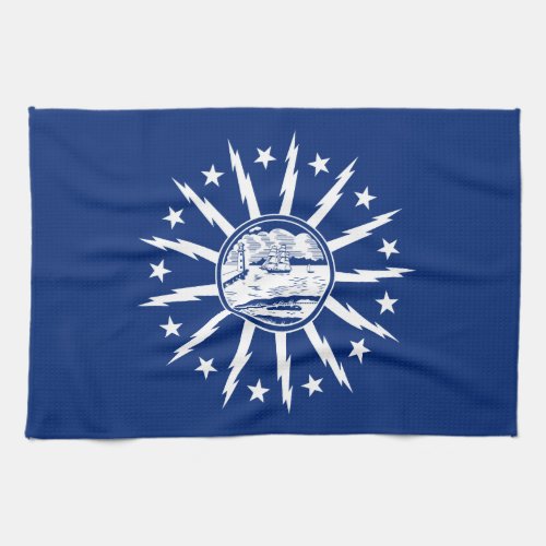 Flag of Buffalo New York Kitchen Towel