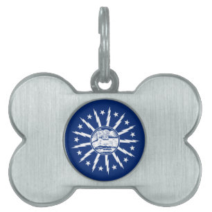 Flag of Buffalo, New York Pet ID Tag