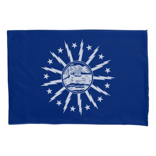 Flag of Buffalo New York Pillow Case