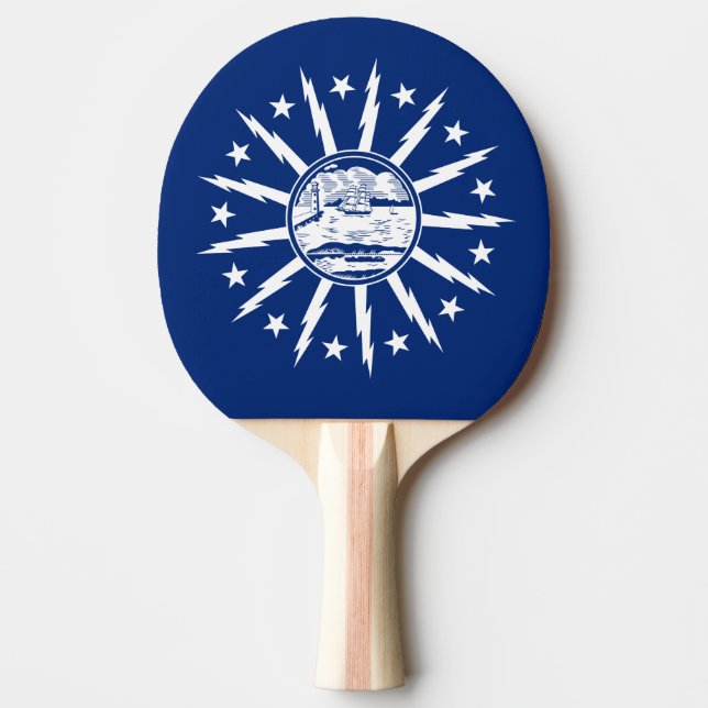 Flag of Buffalo, New York Ping Pong Paddle (Front)