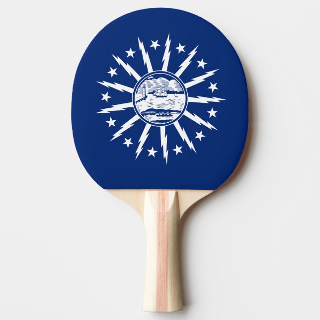 Flag of Buffalo, New York Ping Pong Paddle (Front)