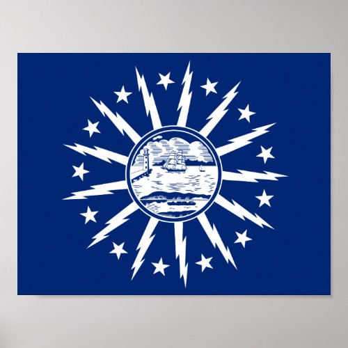 Flag of Buffalo New York Poster