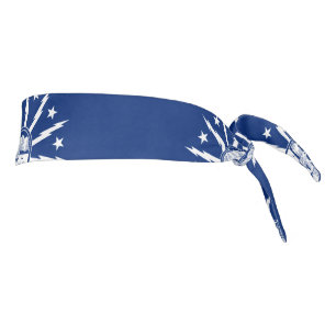 Flag of Buffalo, New York Tie Headband