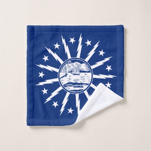 Flag of Buffalo New York Wash Cloth