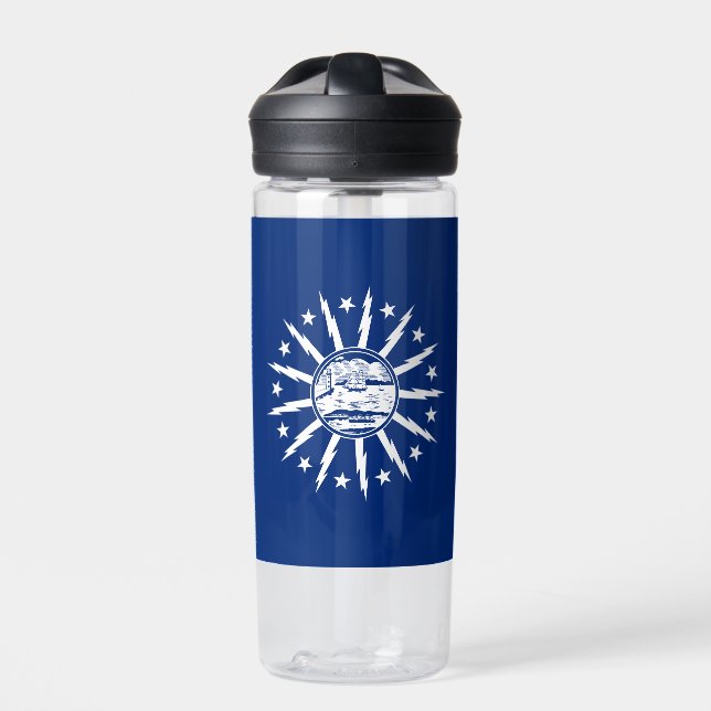 Flag of Buffalo, New York Water Bottle (Front)