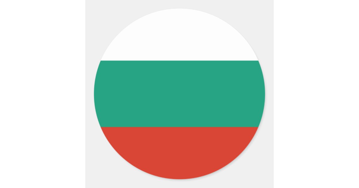 Flag of Bulgaria Classic Round Sticker | Zazzle
