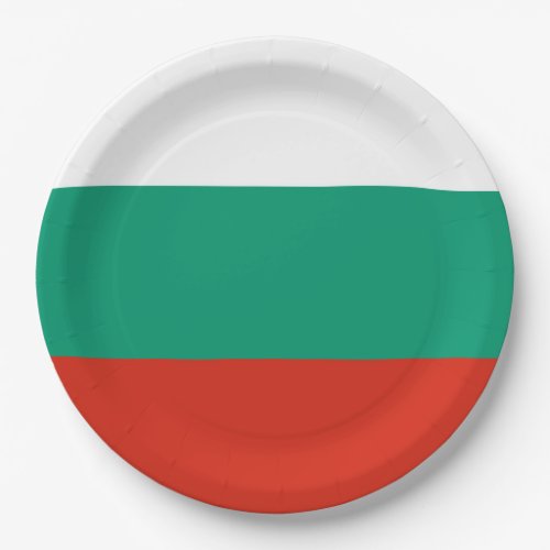 Flag of Bulgaria or Bulgarian Paper Plates