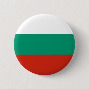 Flag of Bulgaria or Bulgarian Pinback Button