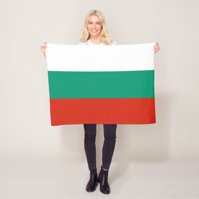 Flag of Bulgaria or Bulgarian small Fleece Blanket (In Situ)