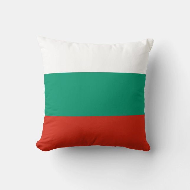 Flag of Bulgaria Throw Pillow (Front)