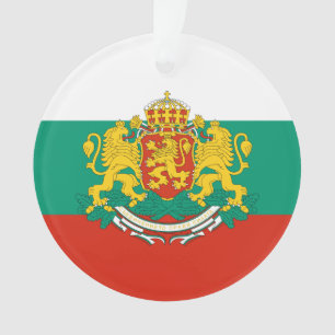 Flag of Bulgaria Tricolour White Green Red Ornament