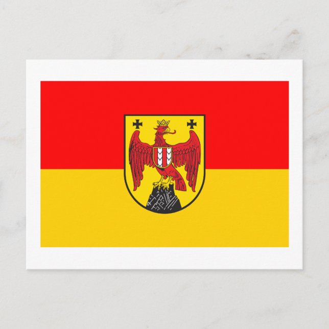 Flag of Burgenland, Austria Postcard (Front)
