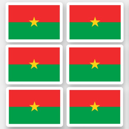 Flag of Burkina Faso _ a collection Stickers
