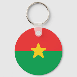 Flag of Burkina Faso Keychain