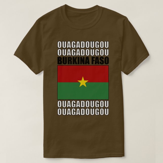 Flag of Burkina Faso T-Shirt (Design Front)
