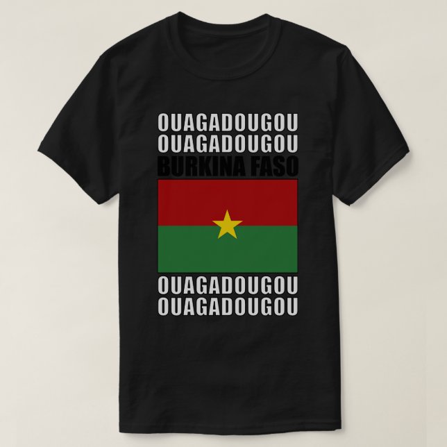 Flag of Burkina Faso T-Shirt (Design Front)
