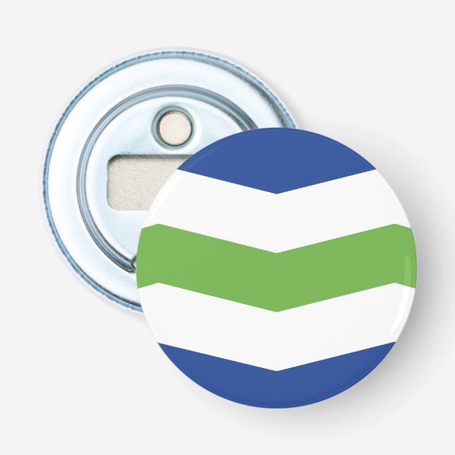 Flag of Burlington, Vermont Bottle Opener (Front)