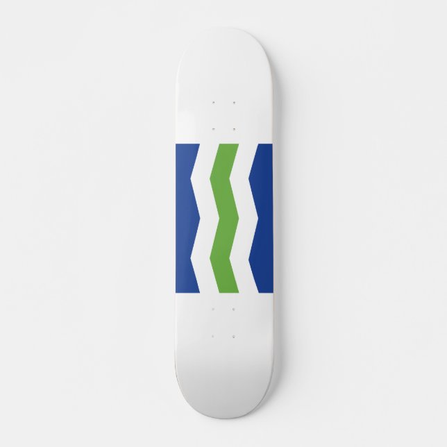 Flag of Burlington, Vermont Skateboard (Front)