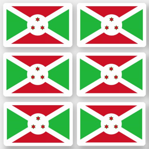 Flag of Burundi _ a collection Sticker