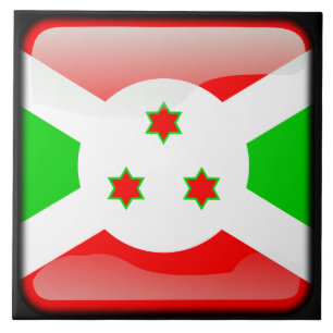 Flag of Burundi Ceramic Tile