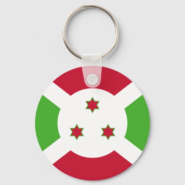 Flag of Burundi Keychain (Front)