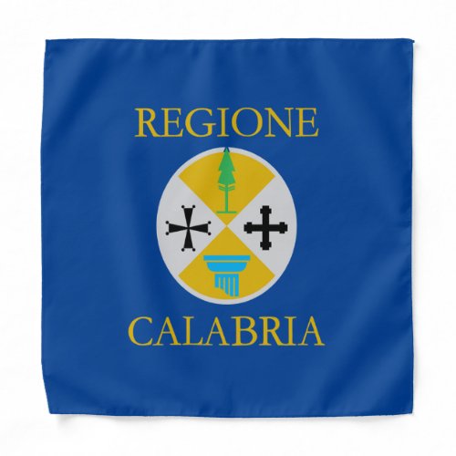 Flag of Calabria Italy Bandana