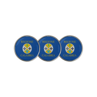 Flag of Calabria (Italy) Golf Ball Marker