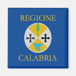 Flag of Calabria (Italy) Magnet
