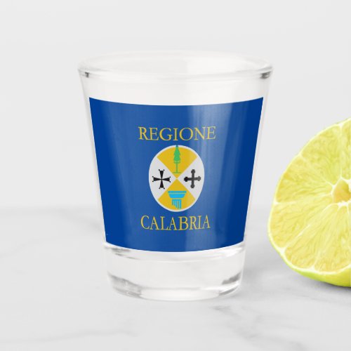 Flag of Calabria Italy   Shot Glass