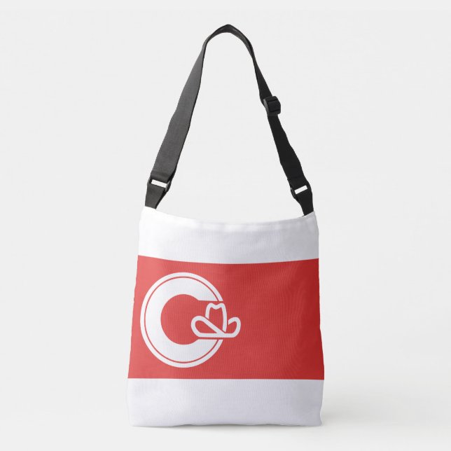 Flag of Calgary, Alberta Crossbody Bag (Front)